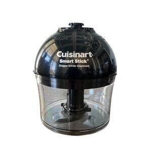 Cuisinart Smart Stick Chopper Grinder Attachment Bowl Blade & Lid for CSB Black